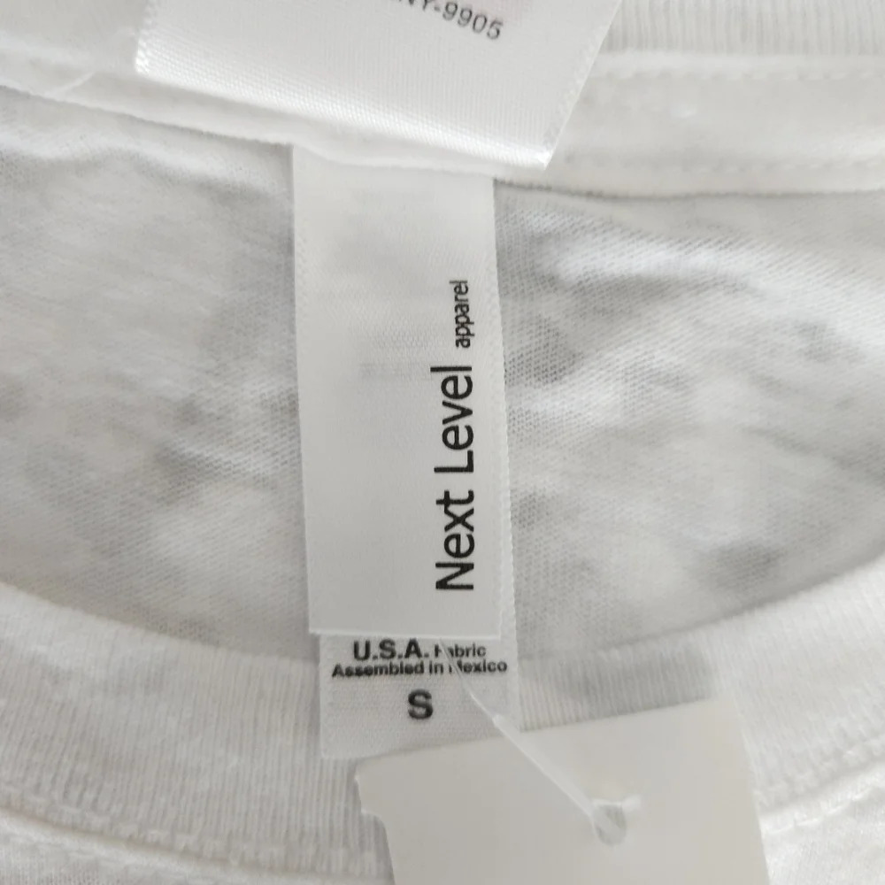 I Love Heart New York Tee Shirt White Burnout Short Sleeve Top - Picture 8 of 9